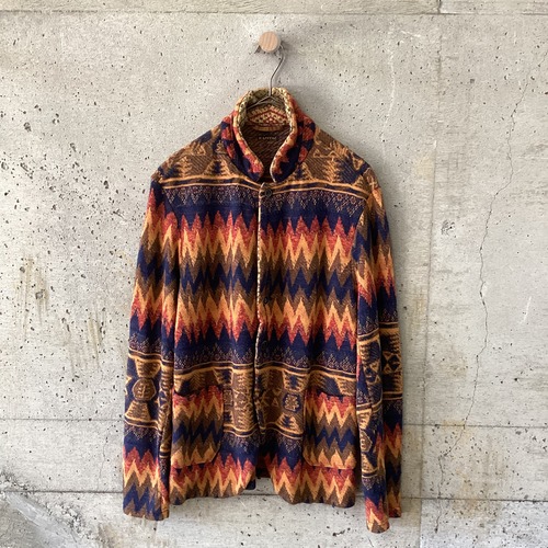 Native American pattern knit jacket
