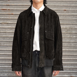 ULTERIOR(アルテリア) 26AW "CALF SUEDE LEATHER FLIGHT JKT" -BLACK-