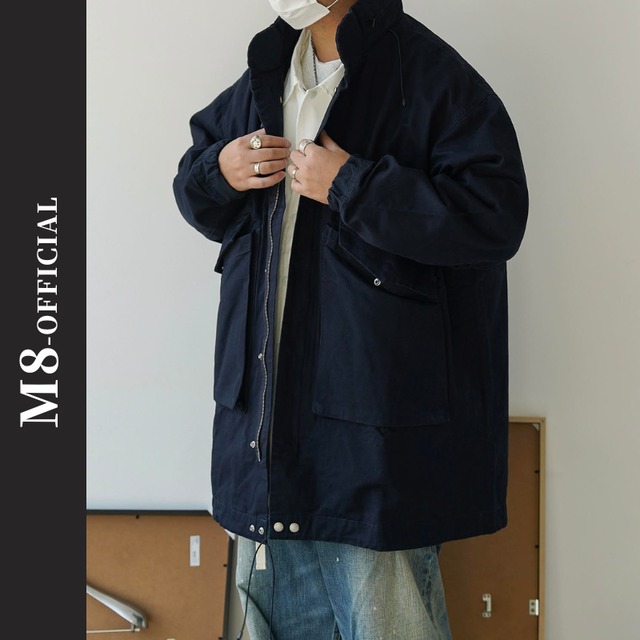 oversize zipper hoodie jacket 2color M0572