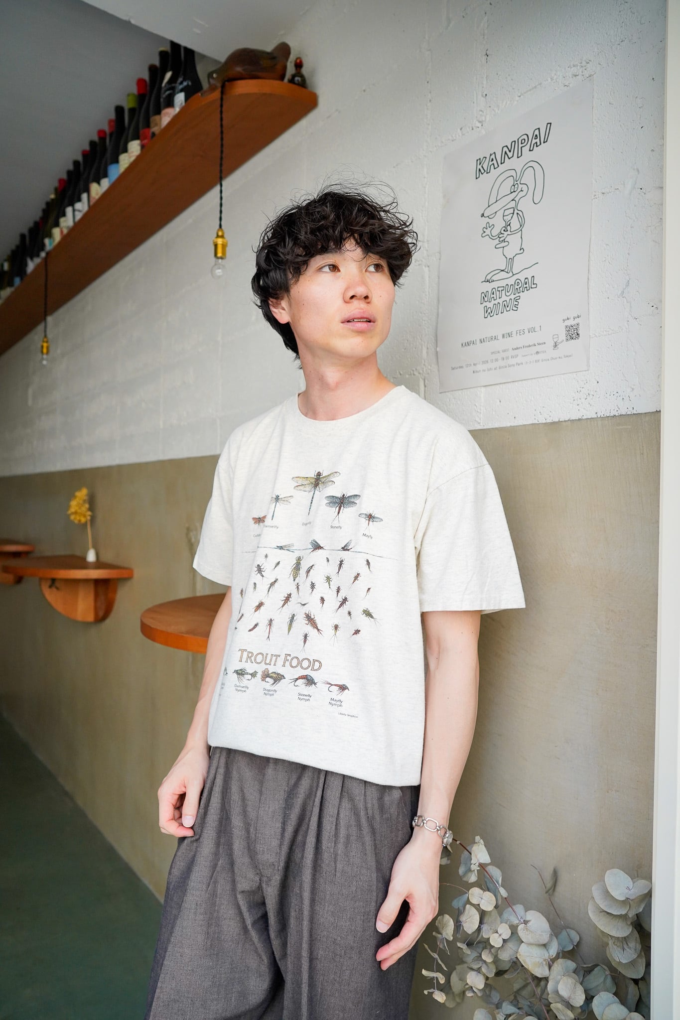 【1990s】"Animal T-shirts" Trout Food Illustrated Book T-shirts by 1998 Alan James Robinson / 6-200