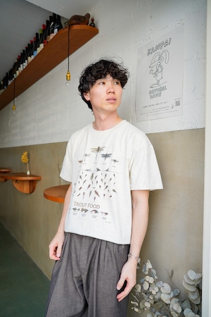 【1990s】"Animal T-shirts" Trout Food Illustrated Book T-shirts by 1998 Alan James Robinson / 6-200