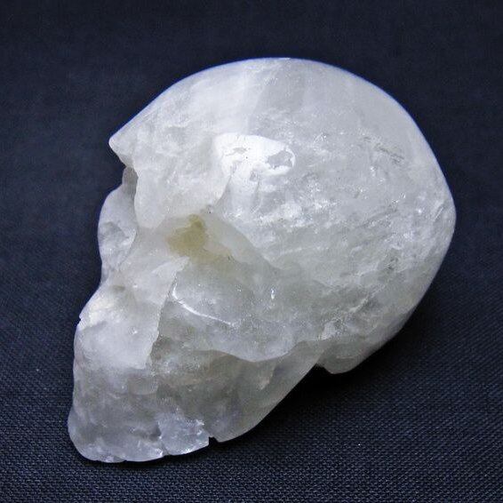 水晶 ドクロ スカル 置物 一点物 145-1739