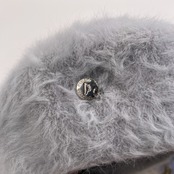 未使用品 ANGIOLO FRASCONI アンジオーロフラスコー二 アンゴラ混 ファー ハット 帽子 /イタリア製/レディース