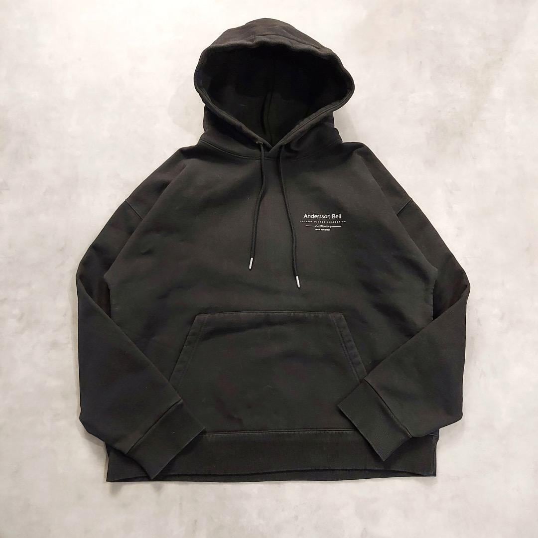 アンダーソンベル パーカー スウェット 古着 刺繍 プリント L 黒 16345