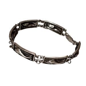 vintage silver dolphin bracelet