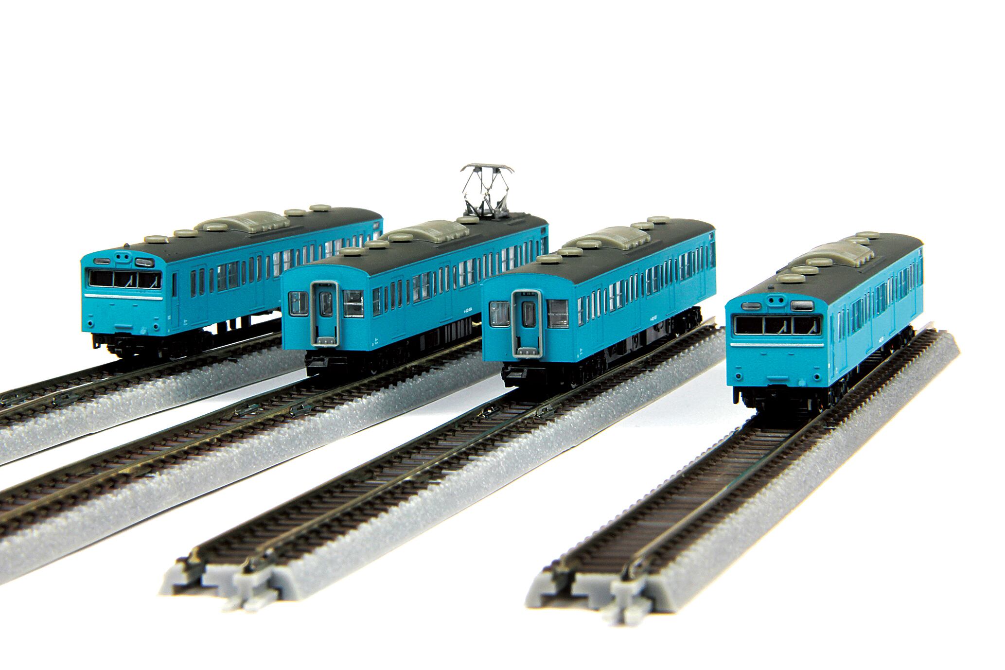 T022-2 国鉄103系 スカイブルー 京浜東北線タイプ 3両増結セット (JNR 103 Sky blue Keihintohoku Line  Type 3Cars Extension Set) ロクハン ＢＡＳＥ.ＳＨＯＰ ｜【公式】鉄道模型通販 Zゲージ Zショーティー