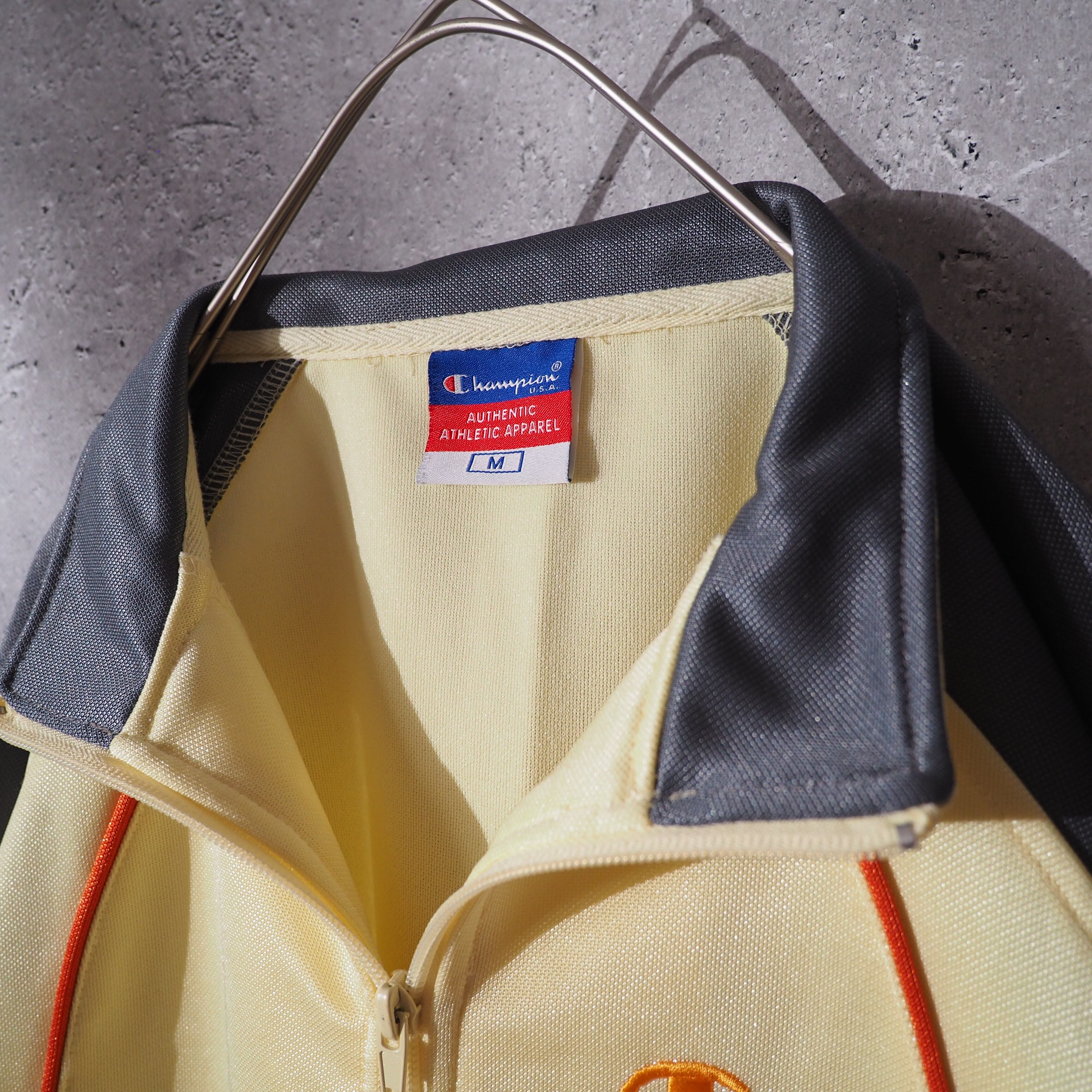 2000s " Champion " Light lemon yellow color Track jacket