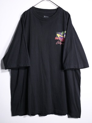 "IN・N・OUT BURGER" front and back print XXXLG over silhouette tee