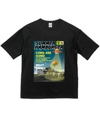 ハンバーガー型U.F.O T-SHIRT - BLACK