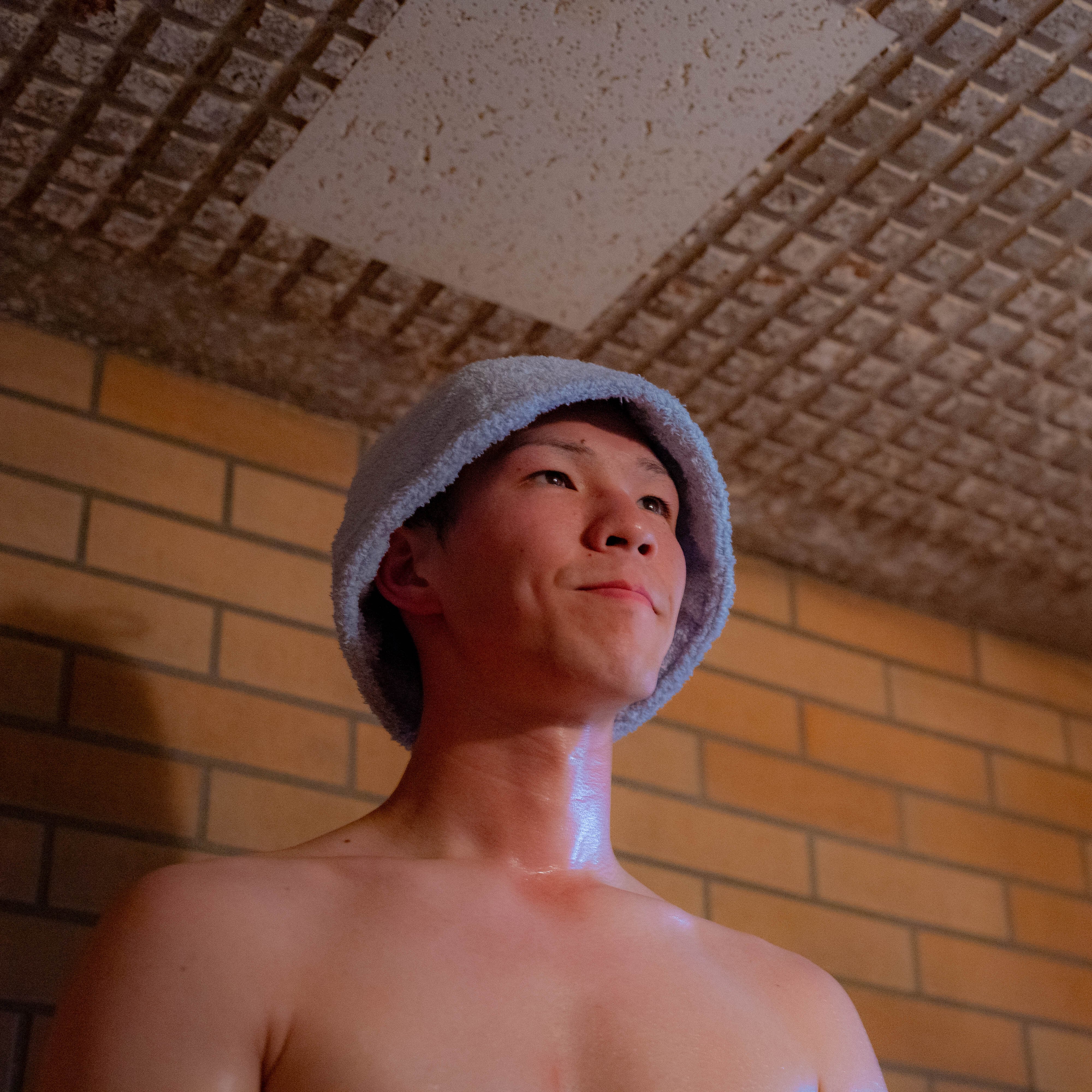 サウナハット/水色 | サウナイズマイライフ/Sauna is My life(ふわふわ