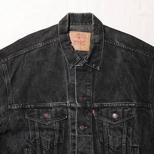 美品 M 70507-4159 Levi’s 90s 00s ウルグアイ製 サルファーブラック デニムジャケット リーバイス