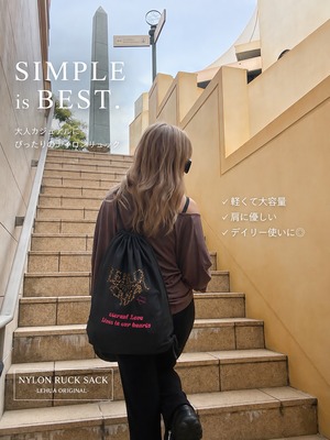 LEHUAOHIA -eternal love- NYLON BACKPACK［LHBAG031P］