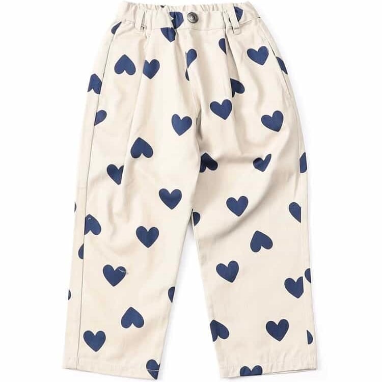 Heart Pants【90-140cm】Ivory