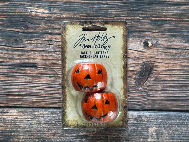 Tim Holtz　ミニジャックオランタン2個入り Idea-ology Jack-O-Lanterns Halloween 2025 TH94439【Tim Holtz（ティムホルツ）】[TH-172m]