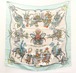 HERMES エルメス カレ90 太陽王の祝典 ＬＥＳ ＦＥＴＥＳ ＤＵ ＲＯＩ ＳＯＬＥＩＬ ジャガード 緑 21-4498