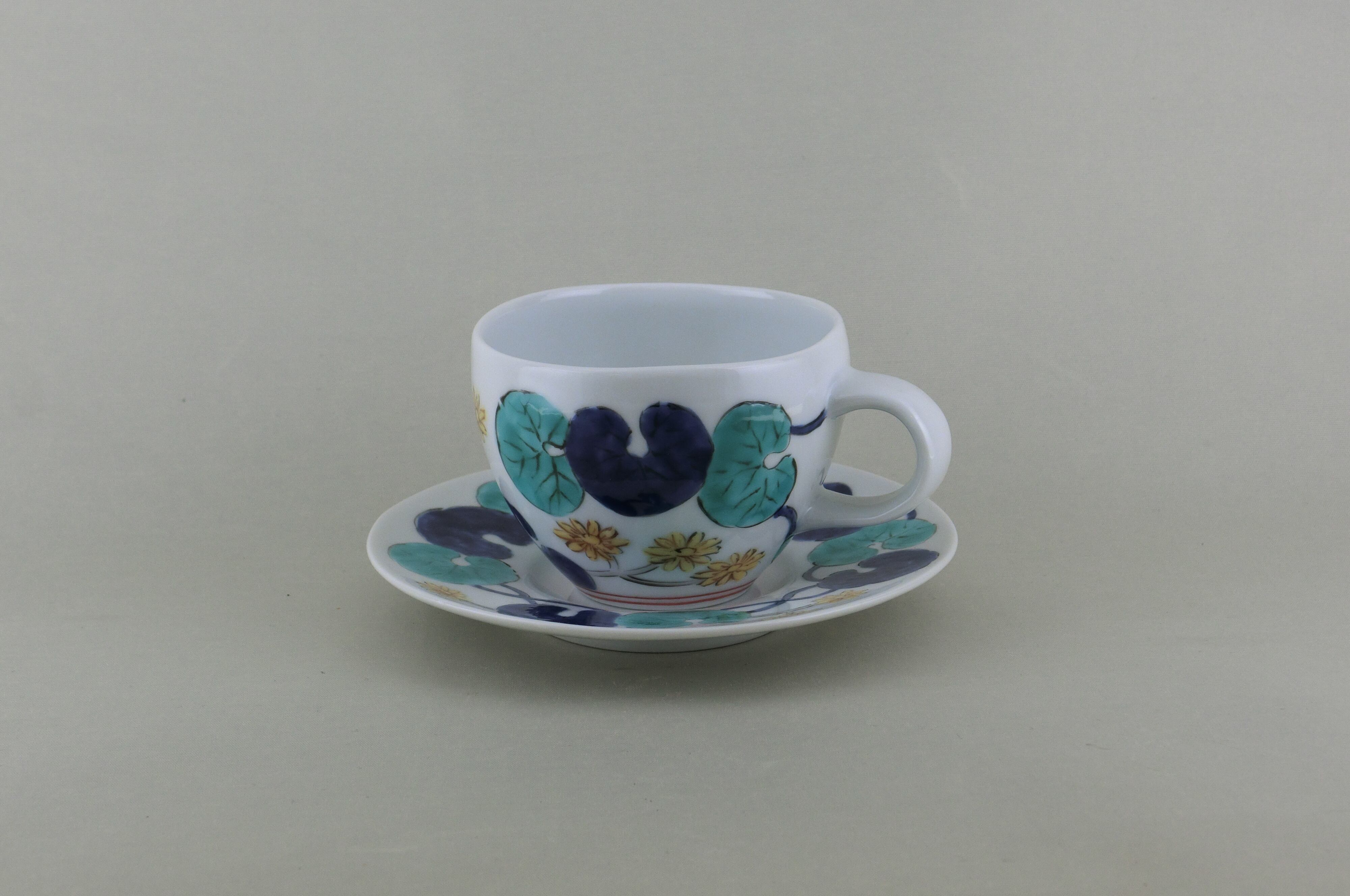つわぶき　コーヒー碗皿
