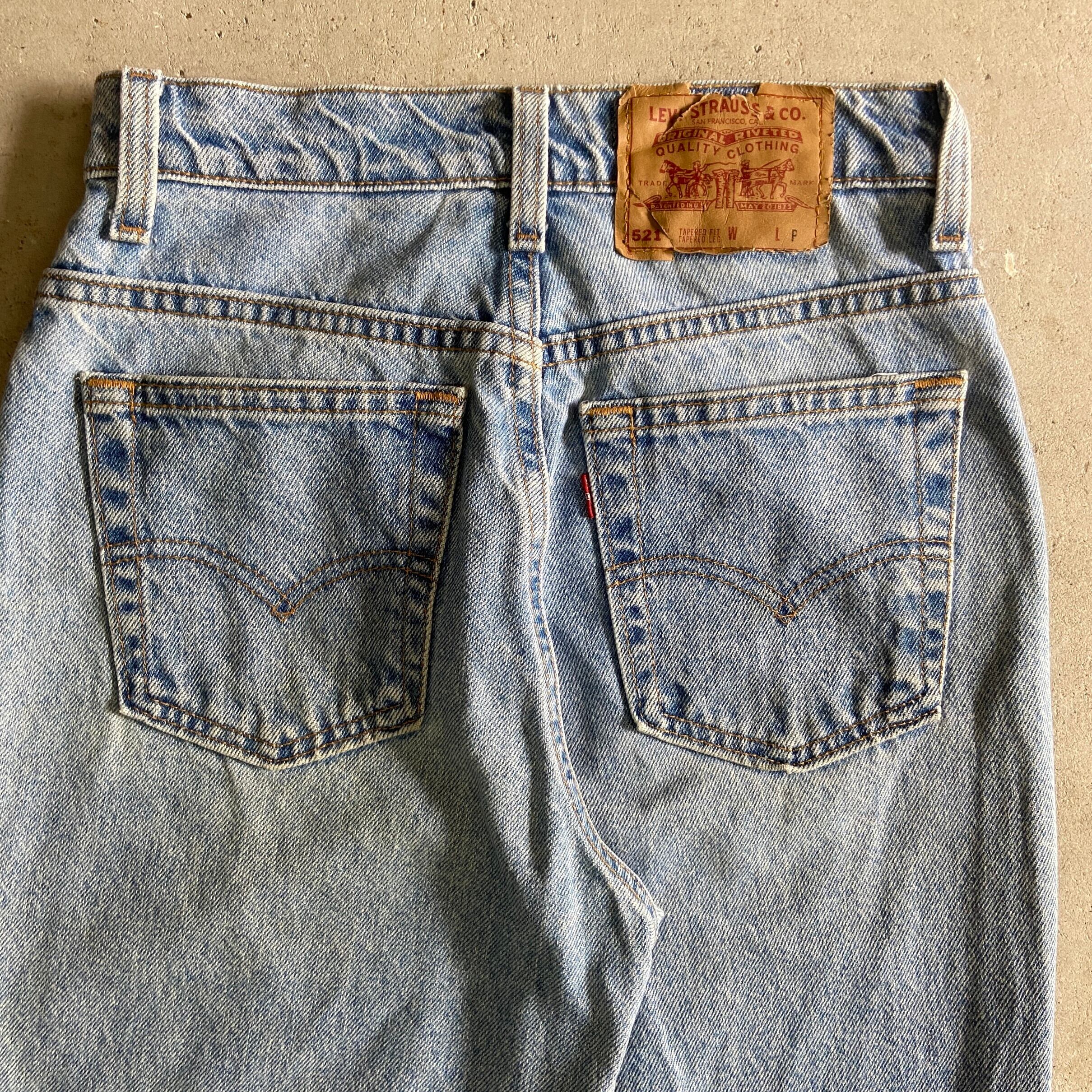 levis リーバイス　521 USA製　ジーンズ　パンツ　デニム　白