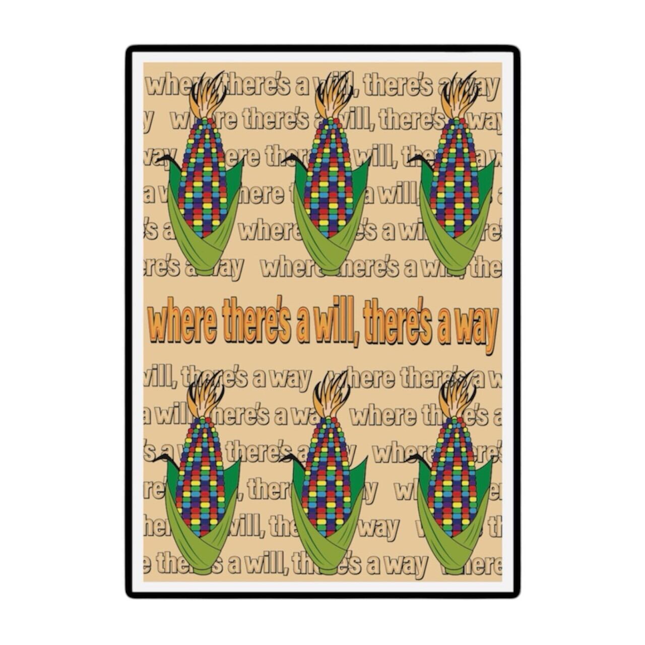 DHD(M)014【フレーム付きインテリアポスターA3 とうもろこしⅢ】