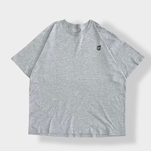 【FRUIT OF THE LOOM】3XL Tシャツ ビッグシルエット ビッグサイズ 企業系 企業ロゴ UPS ワンポイントロゴ プリント 半袖 グレー US古着