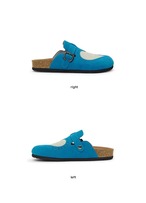 CONP Blue Heart Suede Sabot