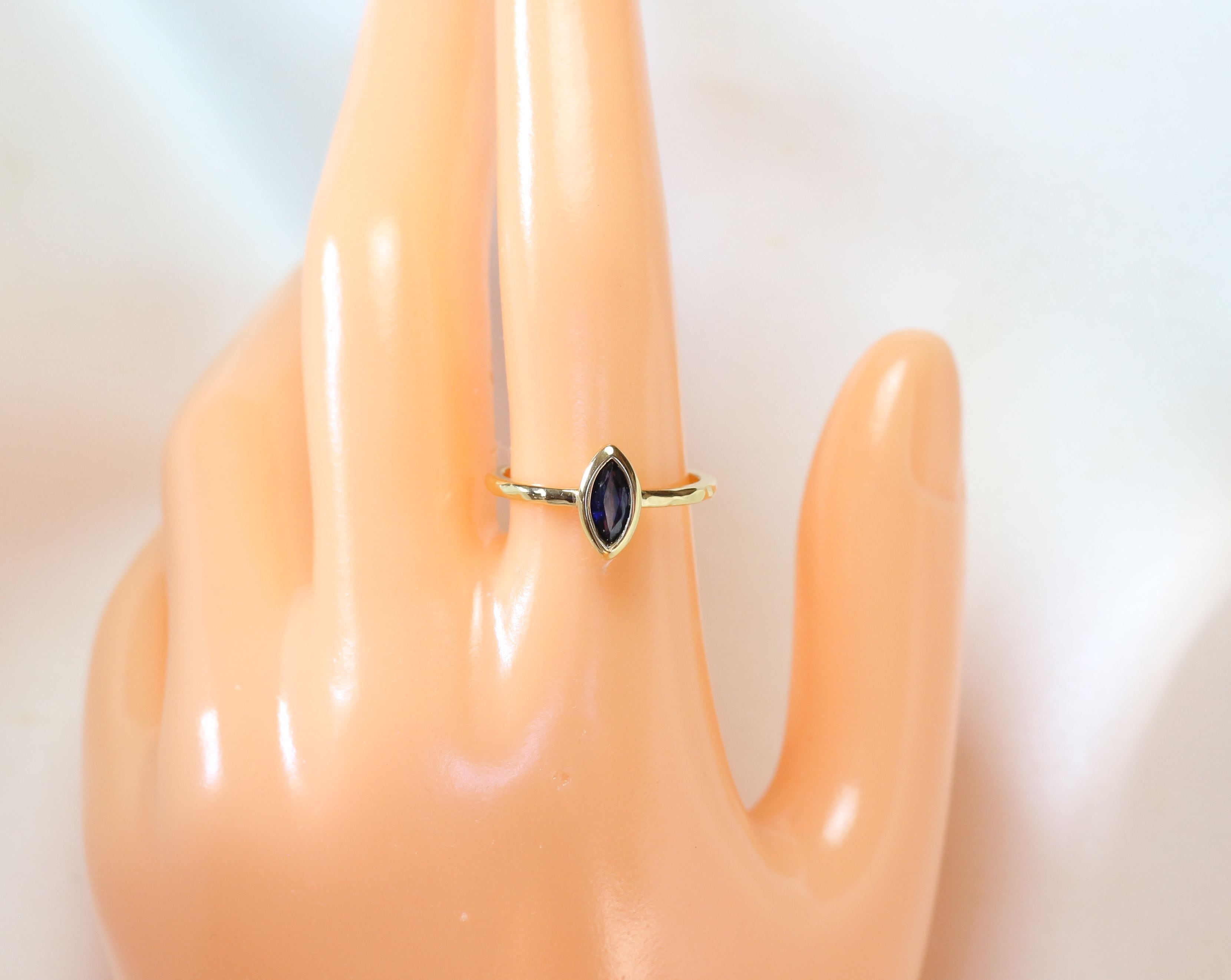 K18YG ブルーサファイアリング 0.43ct | Atelier Ozaki