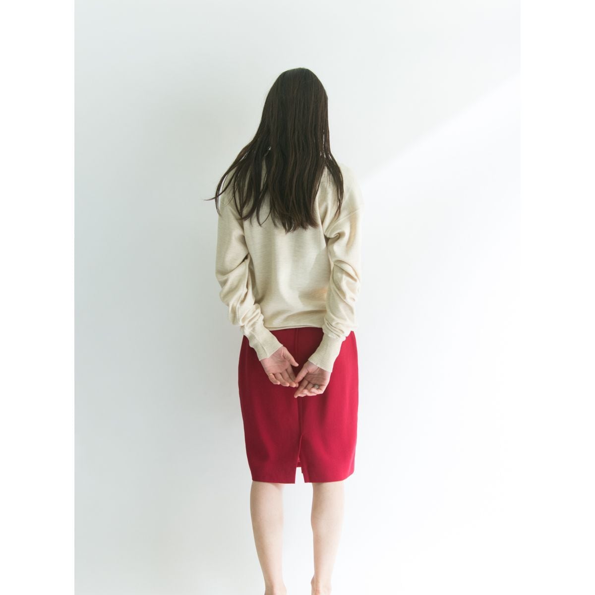 STATE OF CLAUDE MONTANA】Made in ITALY wool middle skirt（ステート ...