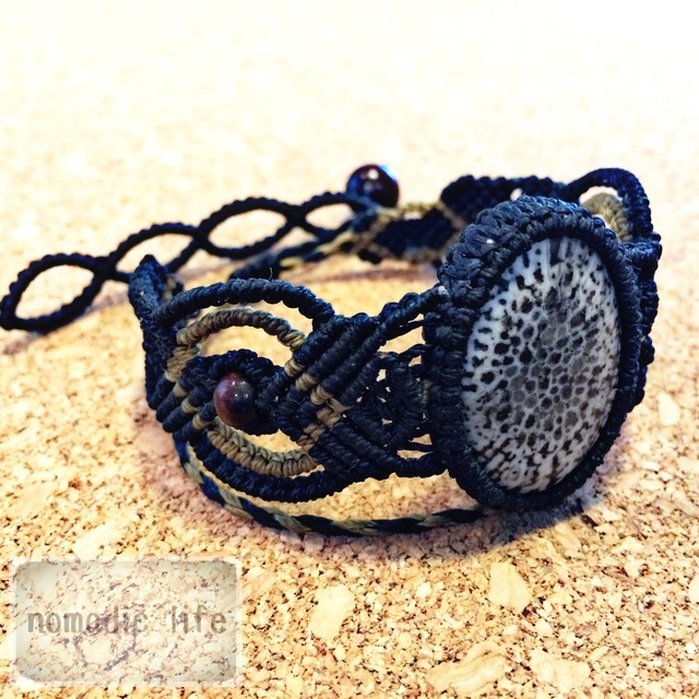 Fossil Coral Bracelet//No.107