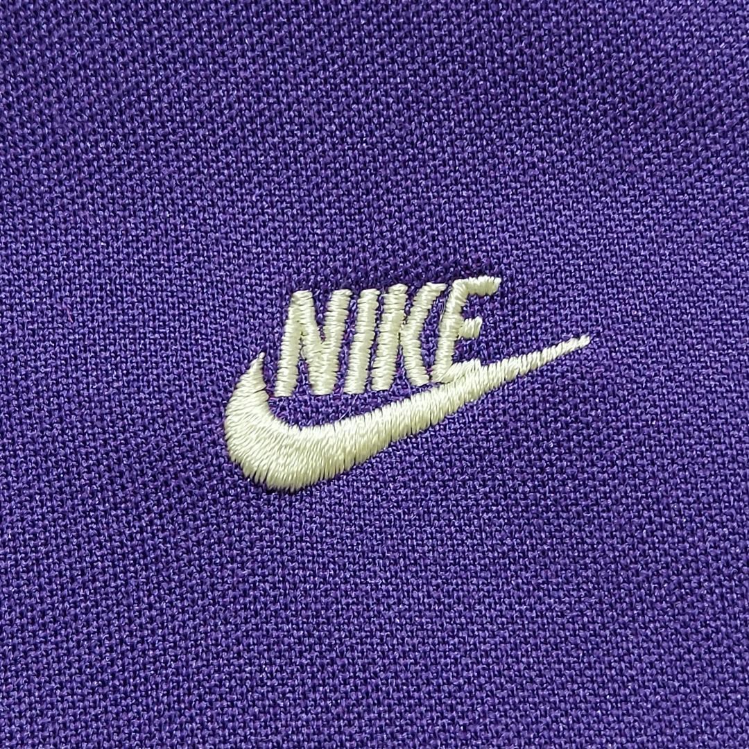 80s NIKE ナイキ 日本製 刺繍ロゴ トラックジャケット XL スウッシュ