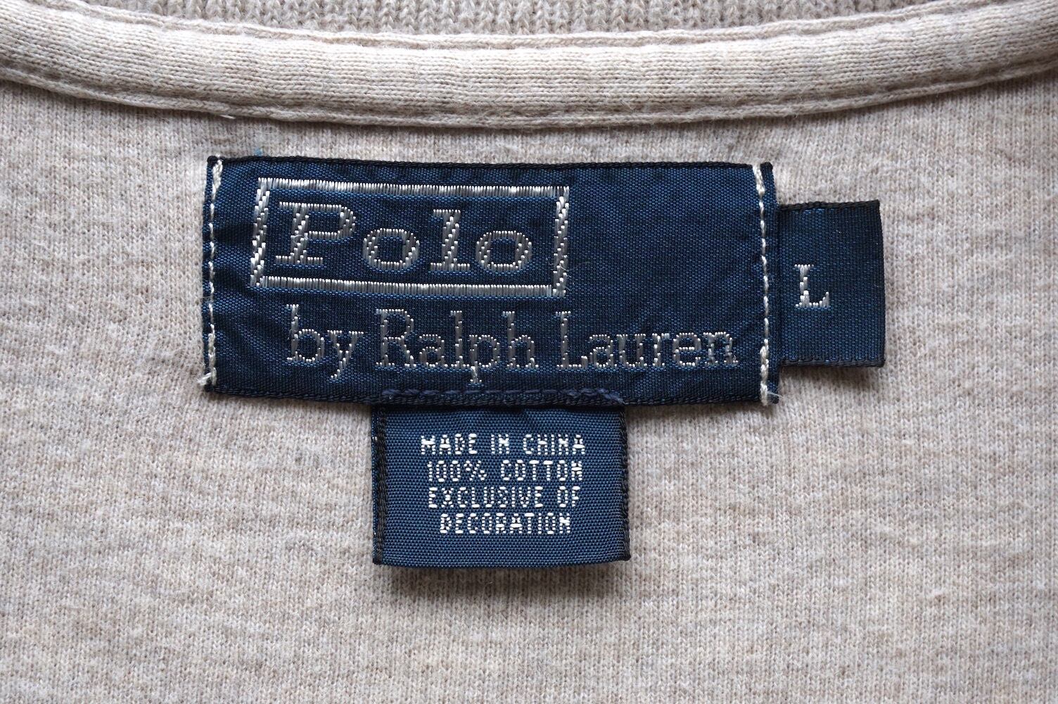 2000's [Polo by Ralph Lauren] 前V&両サイドガゼット 100%コットン ...