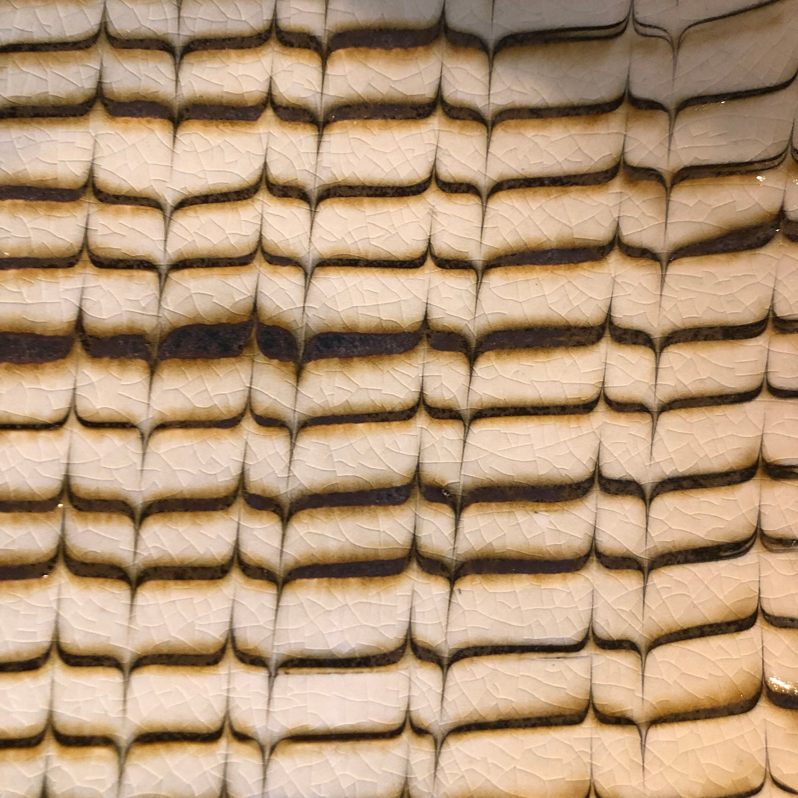 小代焼ふもと窯 スリップウェア丸皿 特大 | タシュロン｜器と生活の道具