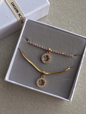 ▼再入荷《18kgp｜Stainless｜AAAAA CZ  diamond》NIco Snake Chain ネックレス