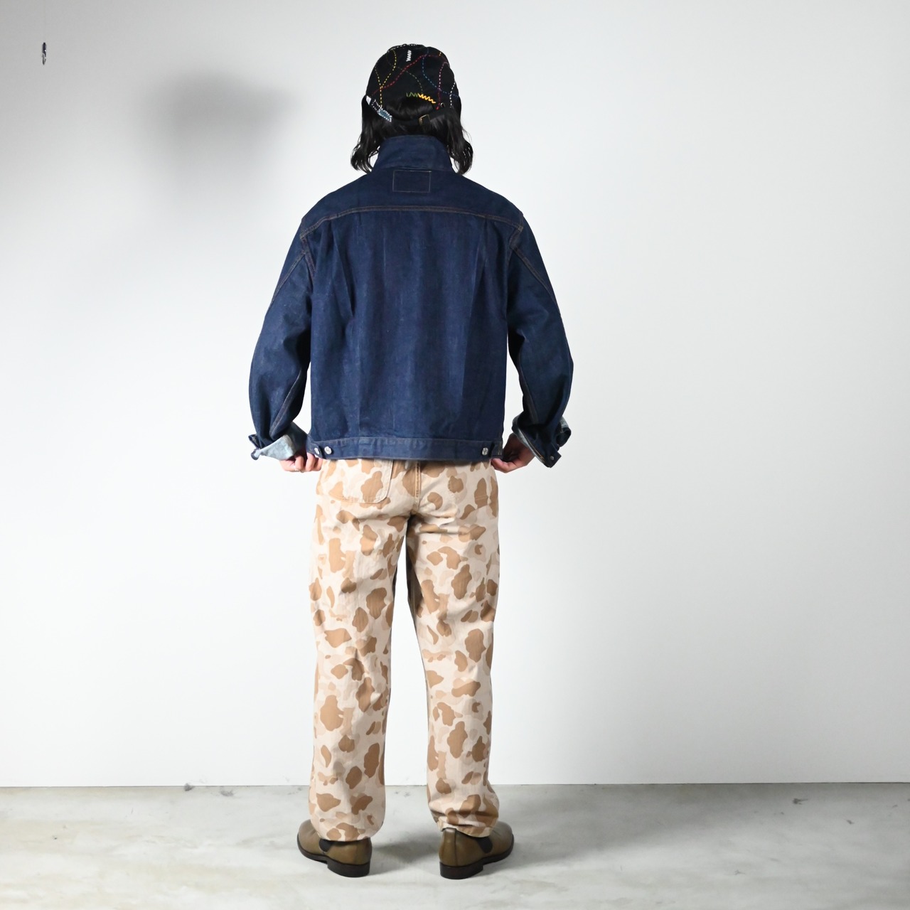 BOWWOW(バウワウ)DUCK HUNTER CAMO FIELD PANTS (裏側)コーディネート