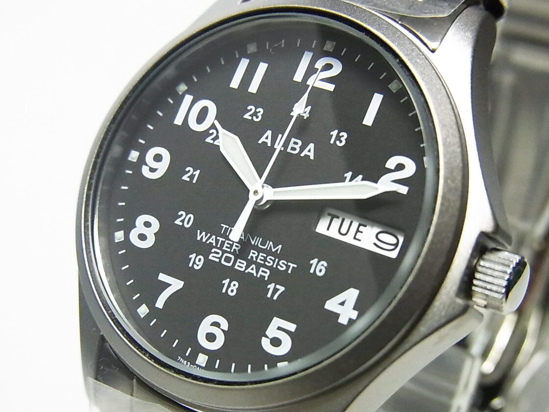 SEIKO ALBA 紳士 チタン 20気圧防水 APBT207 定価￥9,800-(税別) | PAY ID