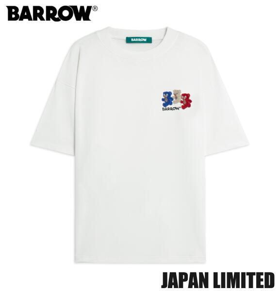 バロー Tシャツ 半袖 メンズ 日本限定 BARROW JAPAN LIMITED T-SHIRT S6BWUATH151 WHITE