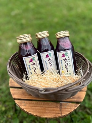 【ギフト3本】岩手県産 山ぶどうジュース 180ml