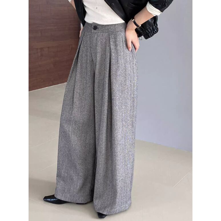 Gray Old Style Suits Pants 1357