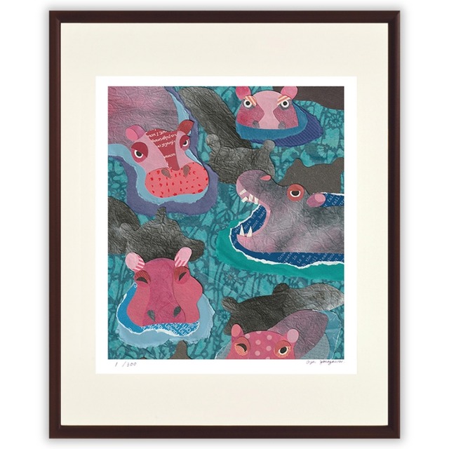 米澤彩 「カバたち」