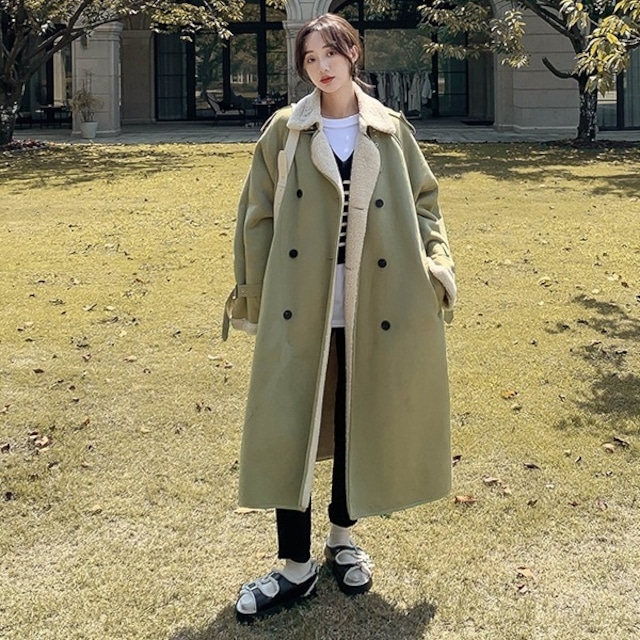 エコムートン ロングコート オリーブグリーン CT00052 エコムートン ロングコート オリーブグリーン CT00052