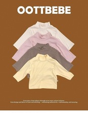 韓国子供服 / 26winter / oottbebe / もちもちタートルネックT / ベビー&キッズ / 冬服 *XS~XL*
