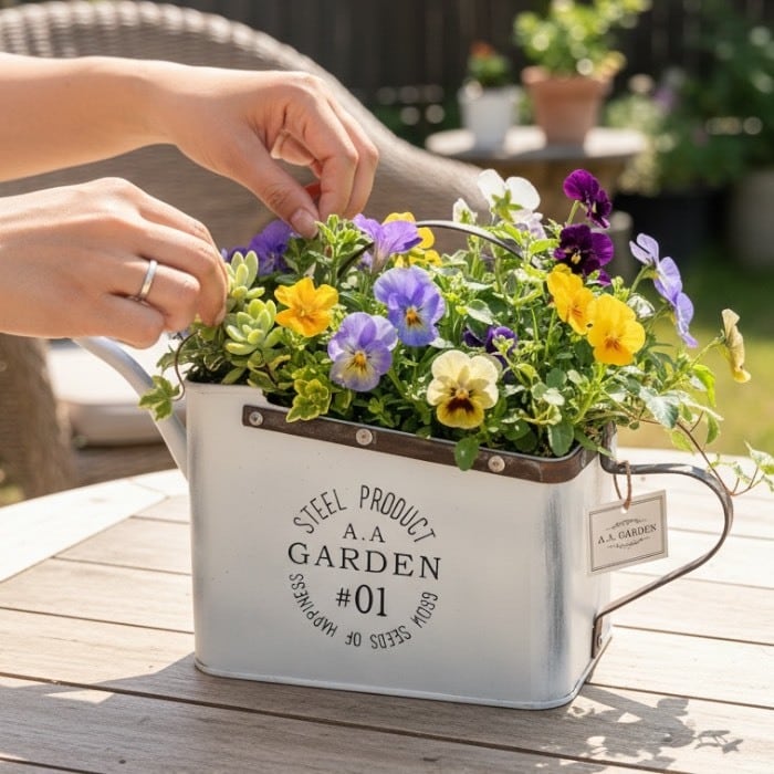 レクタングルジョウロホワイトS az-1243 コッツウォルズ