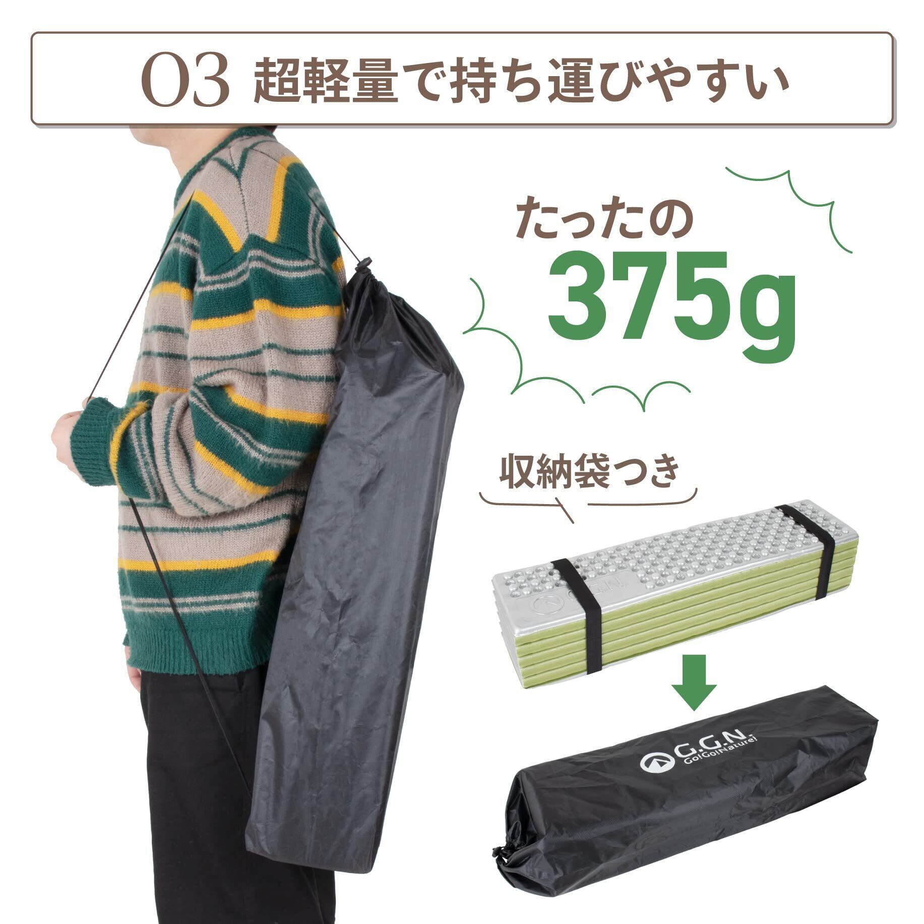 ジージーエヌ キャンプマット アルミマット アルミ アウトドアマット