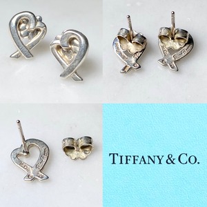 vintage TIFFANY silver pierce " loving heart " designed by paloma picasso