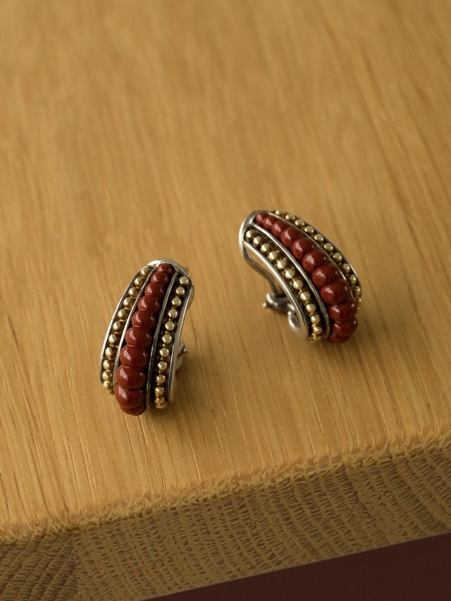 Jasper Caviar Pierced Earrings