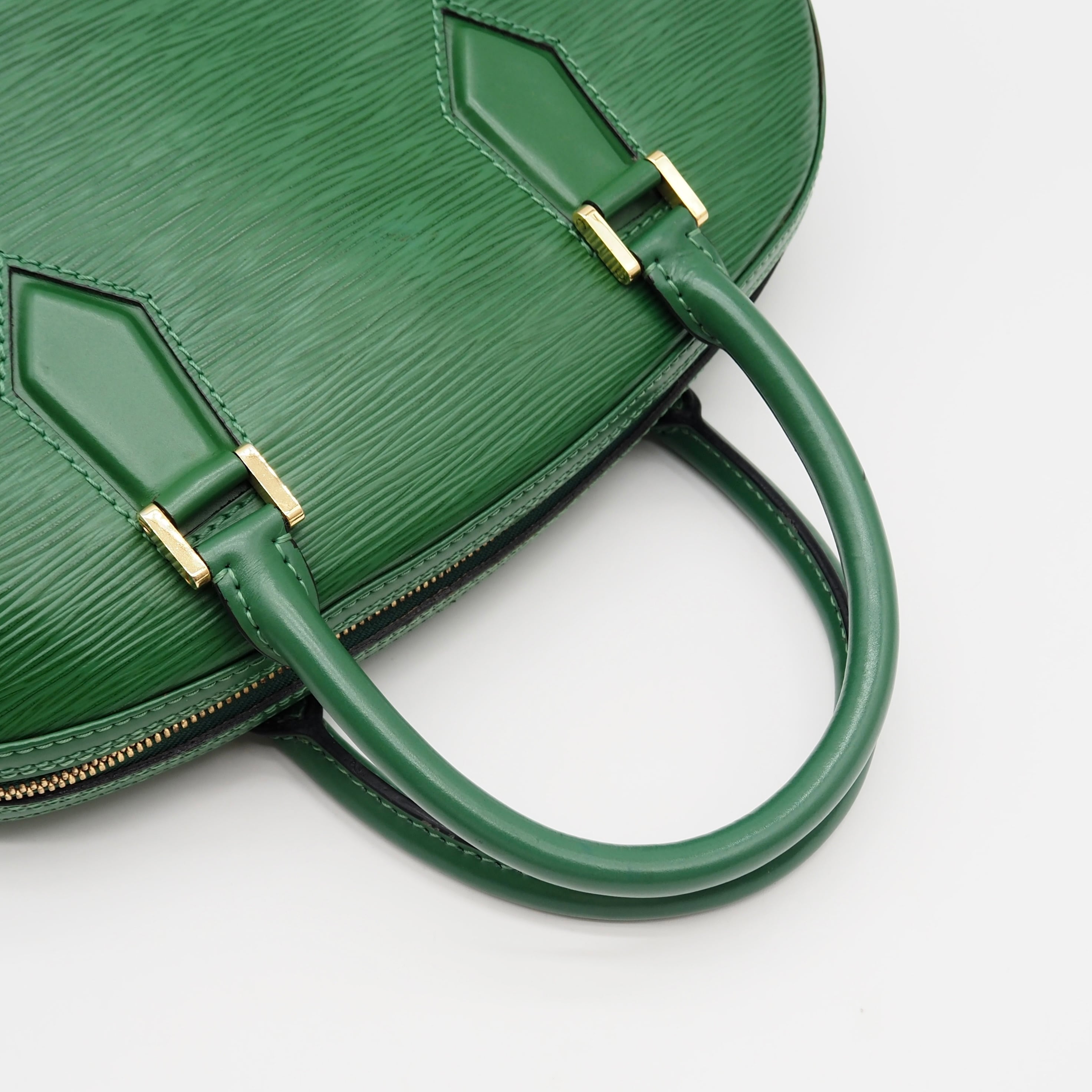 Louis Vuitton エピ ジャスミン ハンドバッグ グリーン レザー ルイ
