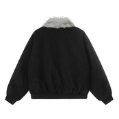 【暖かさUP】パッチファー中綿ジャケット T1999