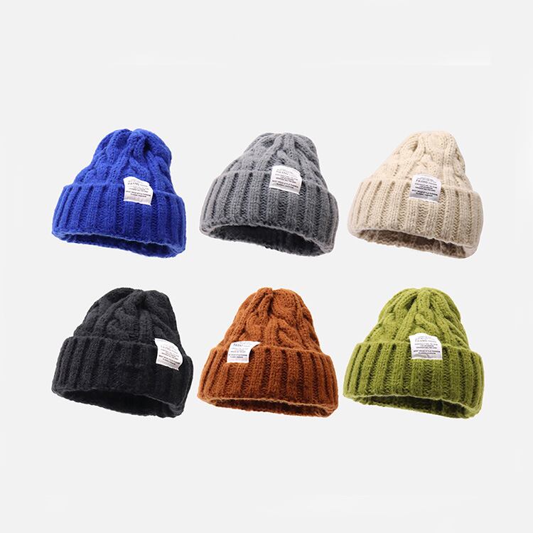 ★TWISTED WOOL KNIT HAT　　25189