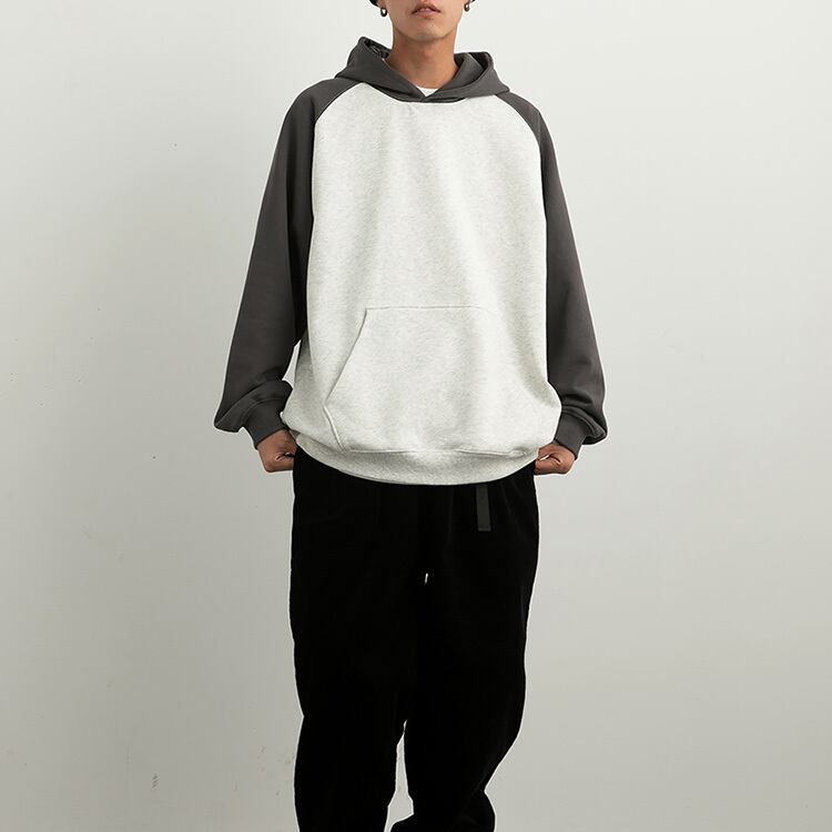 ★SPLICING CONTRAST COLOR HOODIE　　　20282