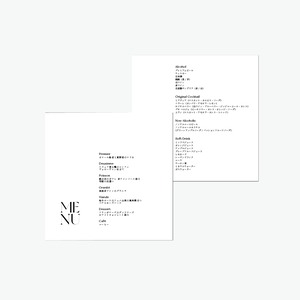 デザインが選べる｜スクエア型メニュー