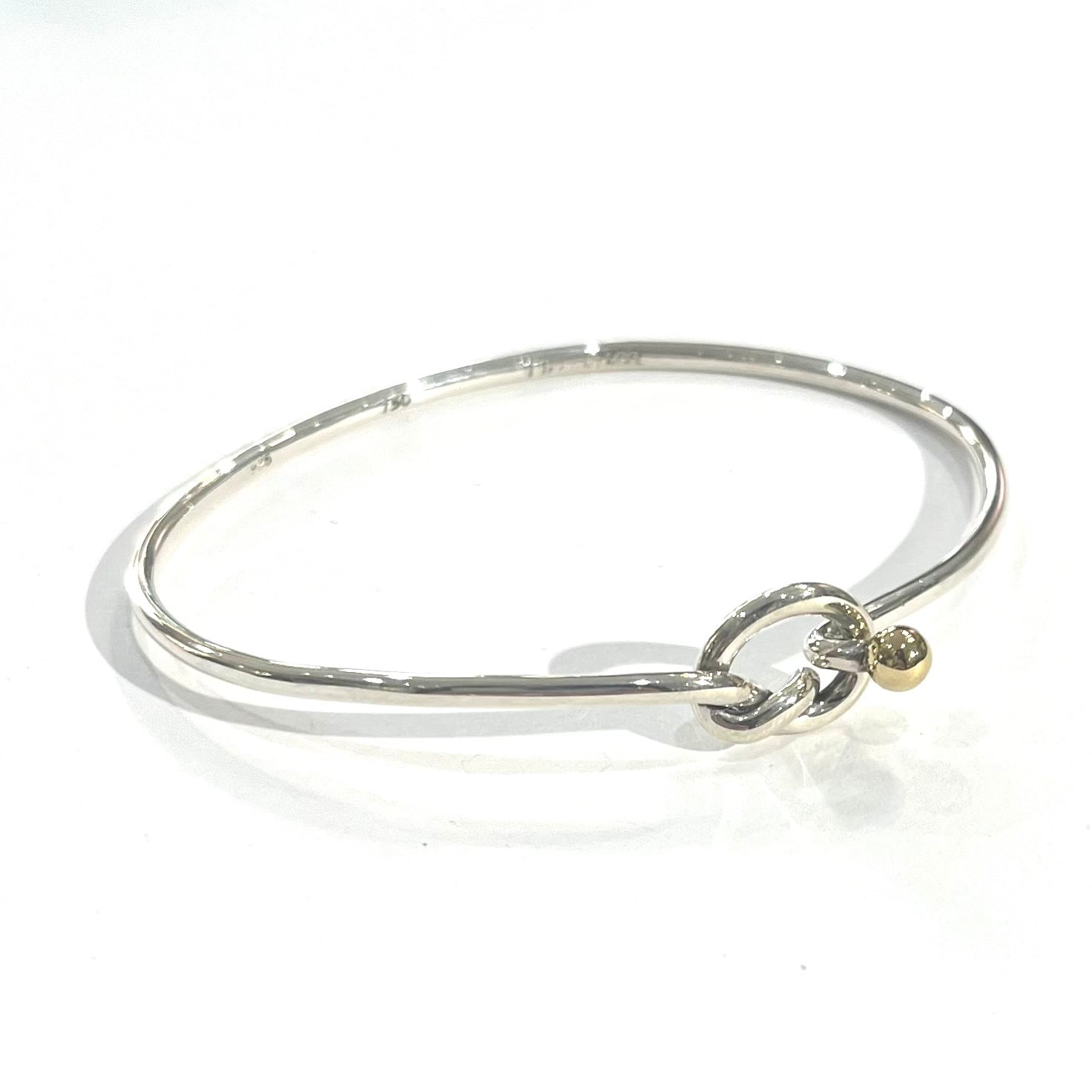 TIFFANY&CO. 】2076 K18 silver925 オープン開閉ラブノット