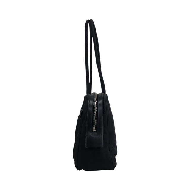 PRADA プラダ ハンドバッグ ブラック トライアングルロゴ ナイロン フロントポケット ミニボストン vintage ヴィンテージ オールド k2g4ss